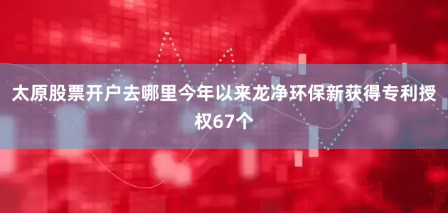 太原股票开户去哪里今年以来龙净环保新获得专利授权67个
