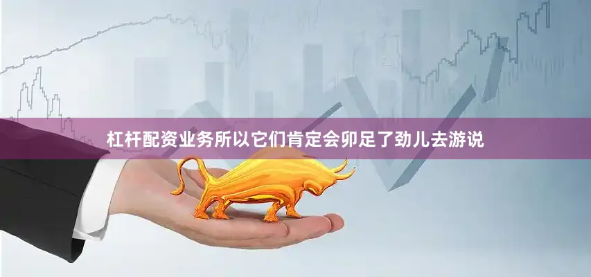 杠杆配资业务所以它们肯定会卯足了劲儿去游说